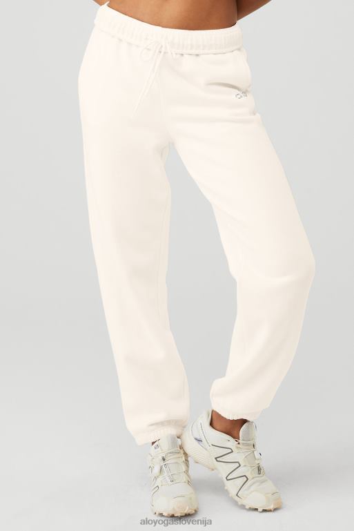 ženske priznanje trenirka Alo Yoga dna slonovina X862Z255