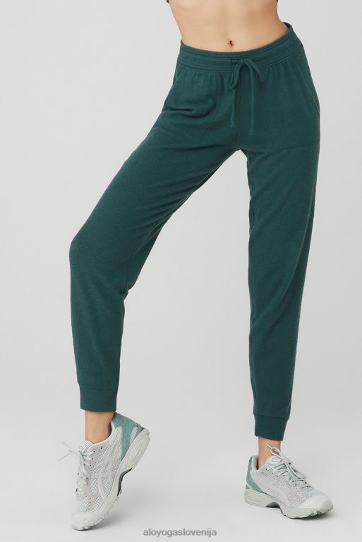 ženske soho trenirka Alo Yoga dna polnočno zelena X862Z250