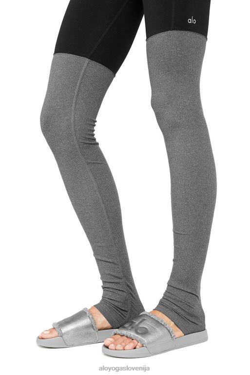 ženske drsi Alo Yoga dodatki srebro/grafit X862Z1227