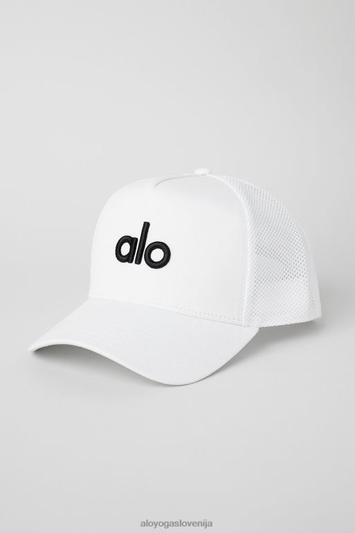 ženske klobuk okrožnega tovornjaka Alo Yoga dodatki bela/črna X862Z996