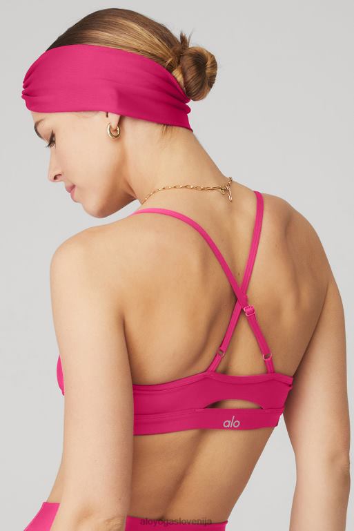 ženske airlift naglavni trak Alo Yoga dodatki magenta drobljenje X862Z1129