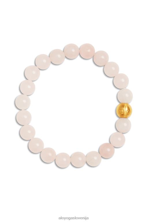 ženske mala zapestnica iz rožnatega kvarca Alo Yoga dodatki roza X862Z1035