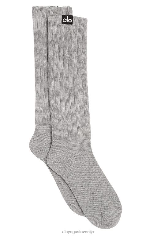 ženske nogavica za stiskanje Alo Yoga dodatki atletsko heather siva X862Z959