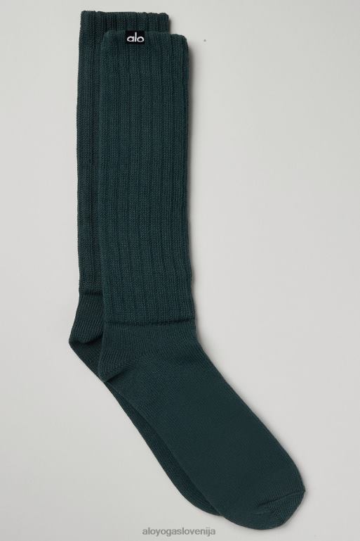 ženske nogavica za stiskanje Alo Yoga dodatki polnočno zelena X862Z960