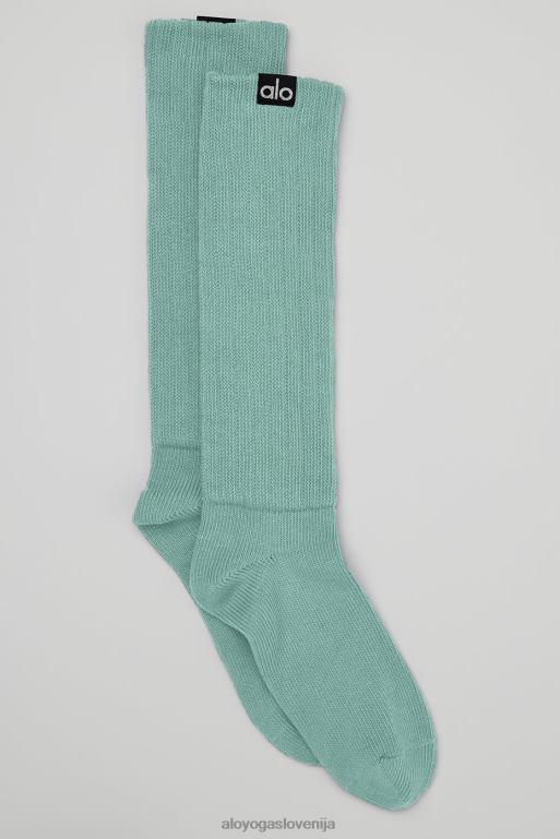 ženske nogavica za stiskanje Alo Yoga dodatki svetlo modra agava X862Z1243