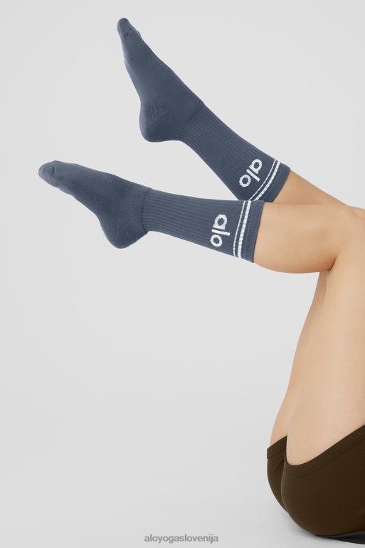 ženske povratna nogavica Alo Yoga dodatki bluestone/bela X862Z952