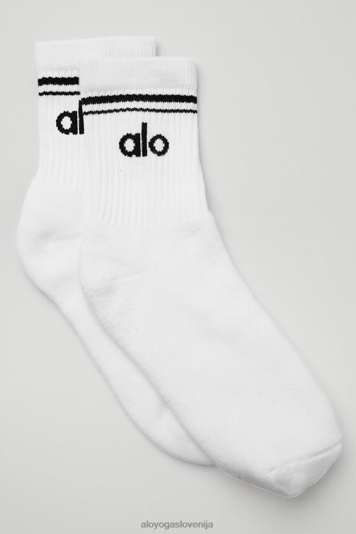 ženske povratna nogavica s pol posadke Alo Yoga dodatki bela/črna X862Z933