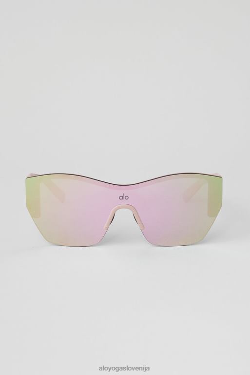 ženske osupljiva sončna očala Alo Yoga dodatki roza ogledalo/črna X862Z1023