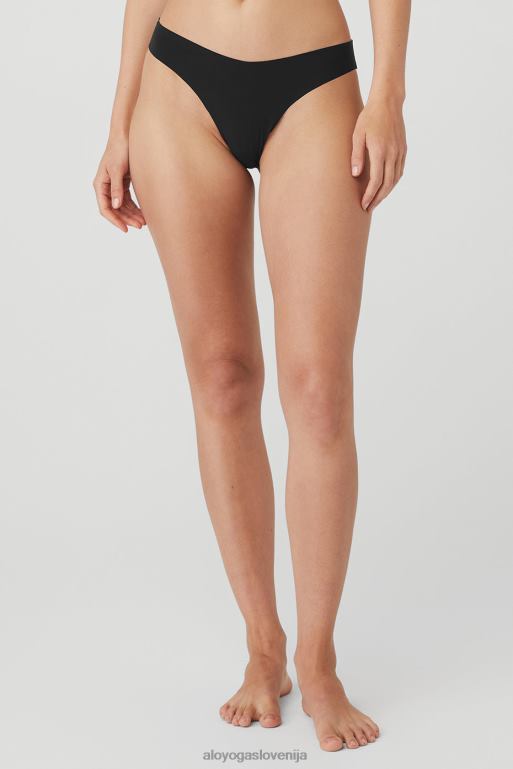 ženske airbrush nevidne tangice Alo Yoga dodatki Črna X862Z1046