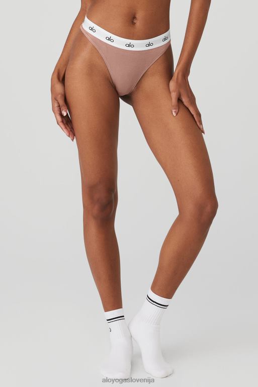 ženske icon visoko izrezane tangice Alo Yoga dodatki dimljeni kremen X862Z1075