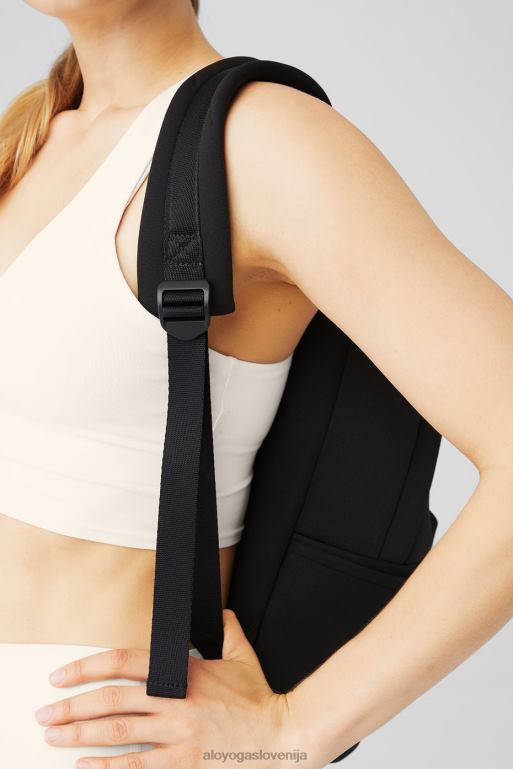 ženske pospraviti nahrbtnik Alo Yoga dodatki črna/srebrna X862Z967