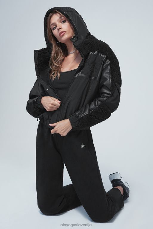 ženske jopič za uporabno opremo sherpa Alo Yoga oblačila Črna X862Z1116