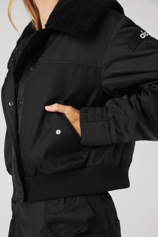 ženske ognjeni bombnik Alo Yoga oblačila Črna X862Z780