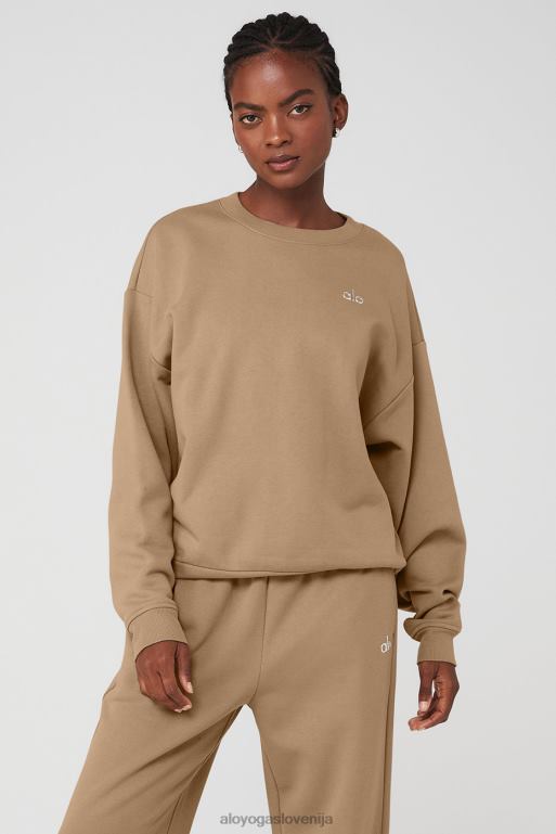 ženske accolade pulover z okroglim izrezom Alo Yoga oblačila gramoz X862Z826