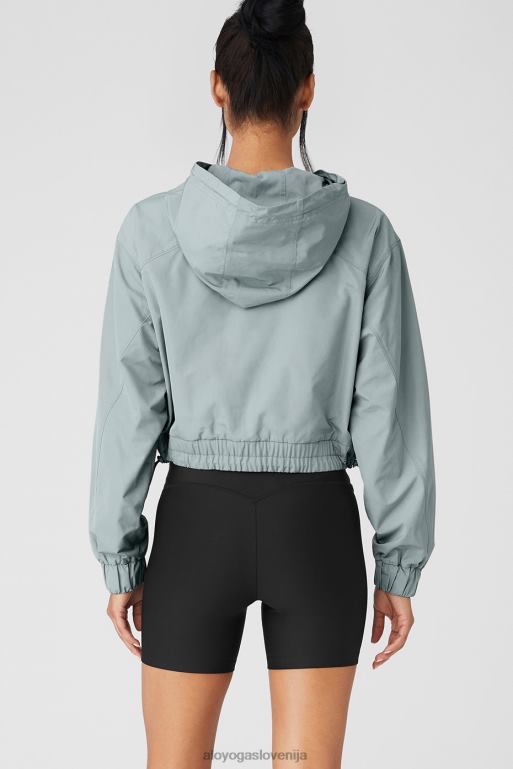 ženske mednarodni anorak pulover s kapuco Alo Yoga oblačila kozmično siva X862Z807