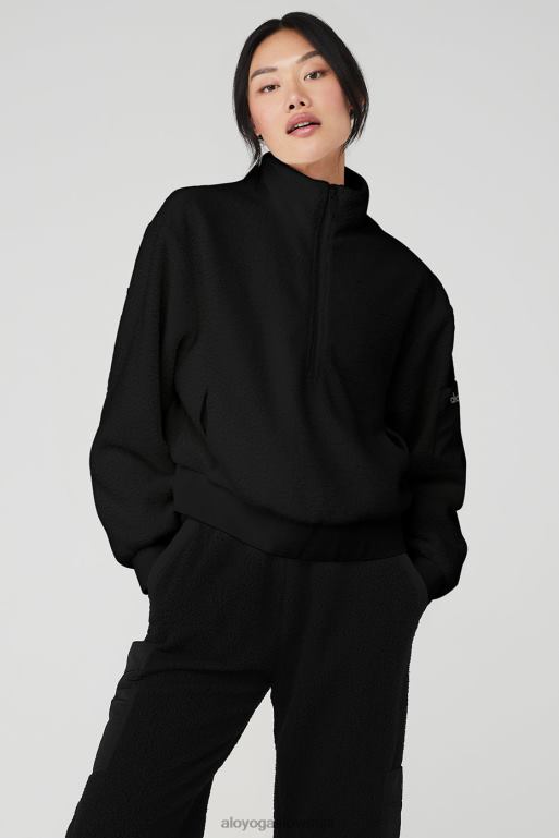 ženske mikro sherpa solsticij kritje Alo Yoga oblačila Črna X862Z851