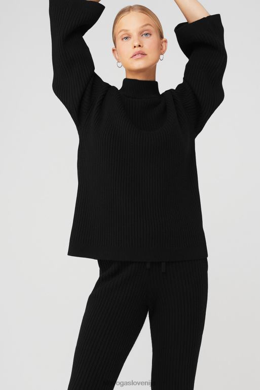 ženske rebrasto pokrivalo za zimski san iz kašmirja Alo Yoga oblačila Črna X862Z893