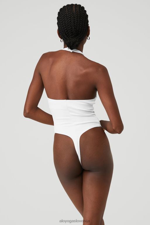 ženske bodi bodi s povodcem na rob prime time Alo Yoga oblačila bela X862Z354