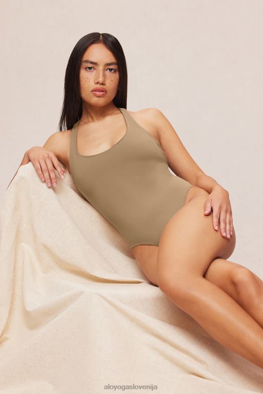 ženske eleganten zadnji bodi Alo Yoga oblačila gramoz X862Z338