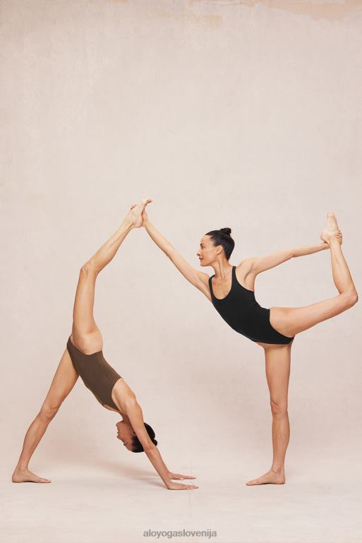 ženske eleganten zadnji bodi Alo Yoga oblačila Črna X862Z336