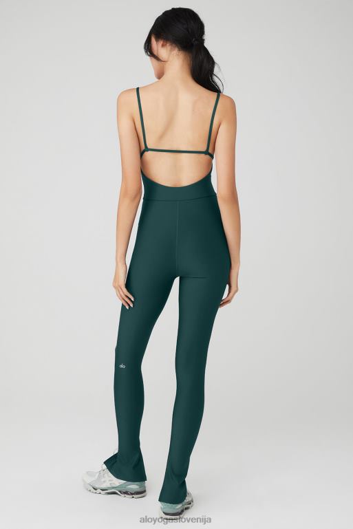 ženske airlift disco daze kombinezon Alo Yoga oblačila polnočno zelena X862Z929