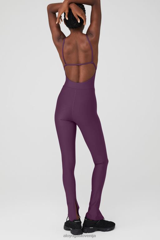 ženske airlift disco daze kombinezon Alo Yoga oblačila temna sliva X862Z927