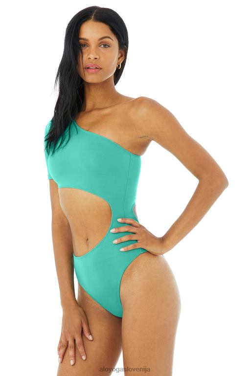 ženske telesni val en kos Alo Yoga oblačila morsko modra barva X862Z1201