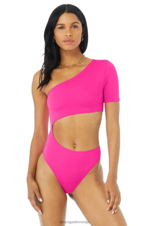 ženske telesni val en kos Alo Yoga oblačila neon roza X862Z1202