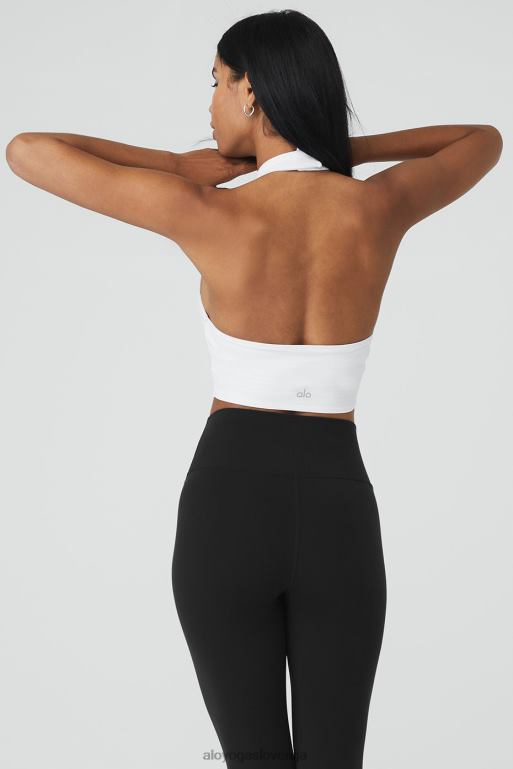 ženske Airbrush Millennial modrček Alo Yoga oblačila bela X862Z382