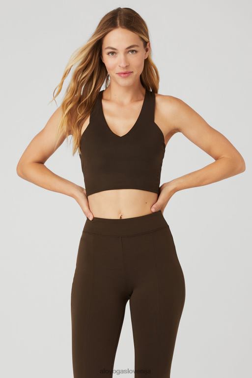 ženske Airbrush pravi modrček Alo Yoga oblačila espresso X862Z373