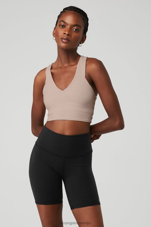 ženske Airbrush pravi modrček Alo Yoga oblačila taupe X862Z371