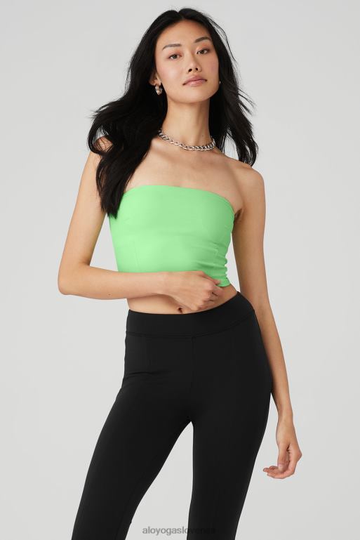 ženske alosoft kabriolet sunkissed bandeau Alo Yoga oblačila ultramint X862Z349