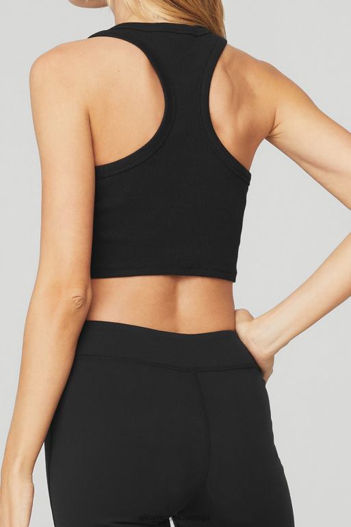 ženske rezervoar aspire Alo Yoga oblačila črnobela X862Z292