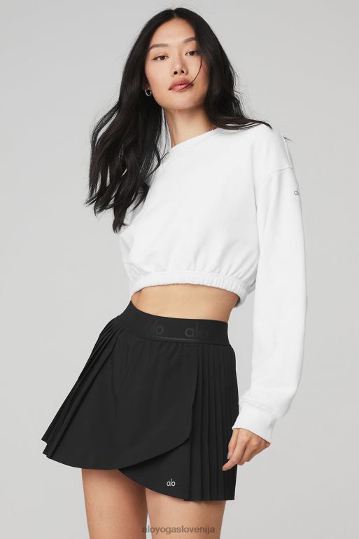 ženske pulover z okroglim izrezom devotion Alo Yoga oblačila bela X862Z610