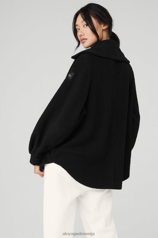 ženske mikro šerpa envy shacket Alo Yoga oblačila Črna X862Z684