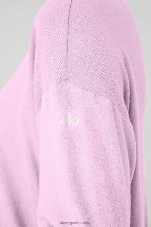 ženske soho pulover Alo Yoga oblačila sladkorna sliva roza X862Z662