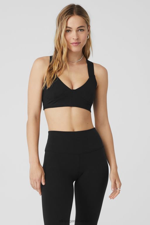 ženske airbrush rev it up nedrček Alo Yoga oblačila Črna X862Z556