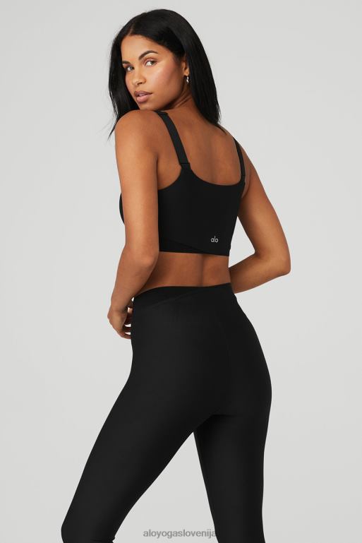 ženske airlift korzet nedrček Alo Yoga oblačila Črna X862Z569