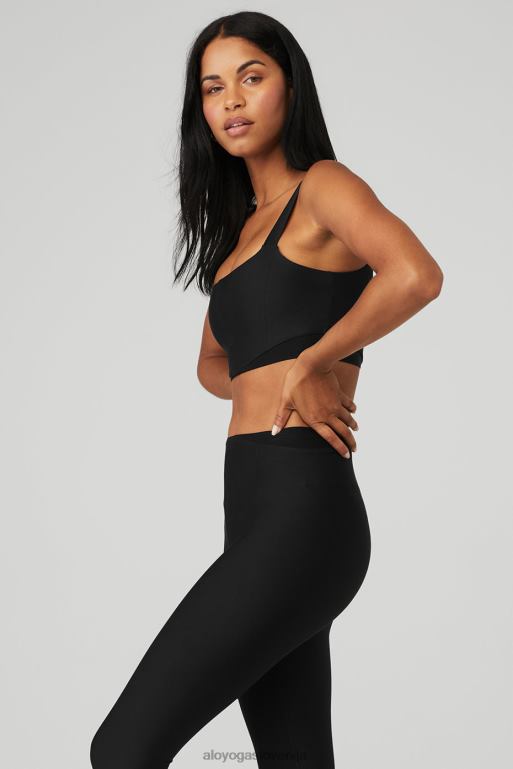 ženske airlift korzet nedrček Alo Yoga oblačila Črna X862Z569