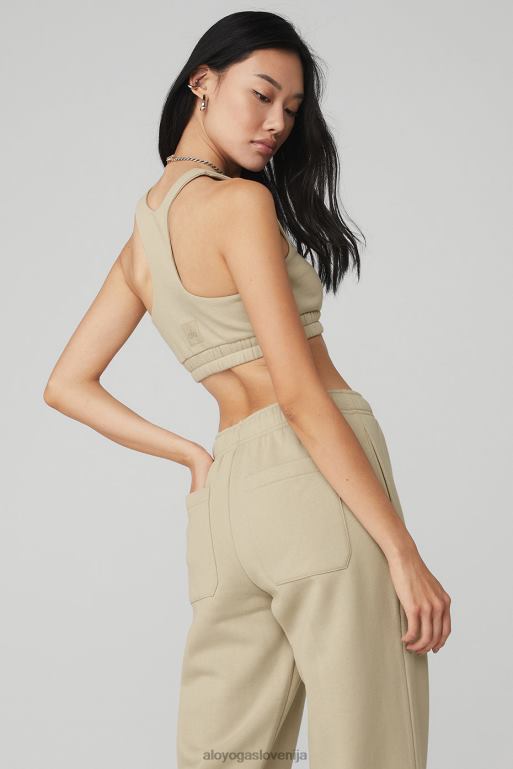 ženske modrček z dolgim ​​izrezom Alo Yoga oblačila kalifornijski pesek X862Z1147