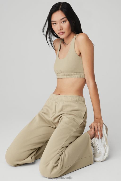 ženske modrček z dolgim ​​izrezom Alo Yoga oblačila kalifornijski pesek X862Z1147