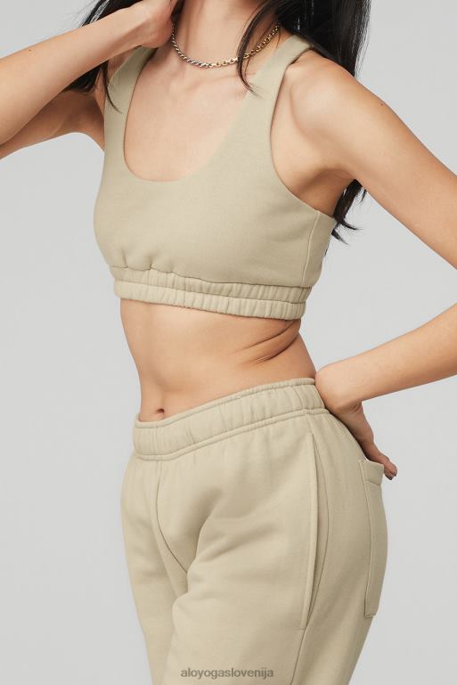 ženske modrček z dolgim ​​izrezom Alo Yoga oblačila kalifornijski pesek X862Z1147