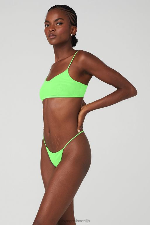 ženske nedrček Airmesh Venus Alo Yoga oblačila zeleni sij X862Z525