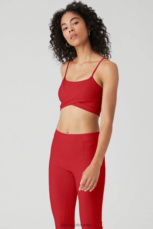 ženske nedrček airbrush enso Alo Yoga oblačila klasična rdeča X862Z510