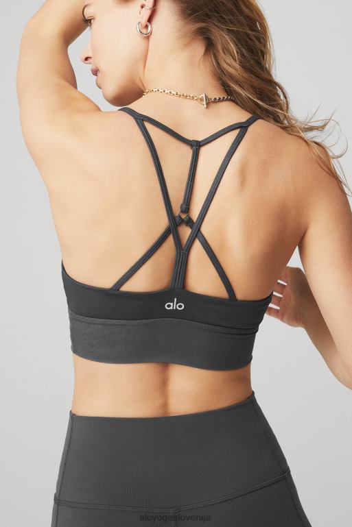 ženske razkošen nedrček Alo Yoga oblačila antracit X862Z578